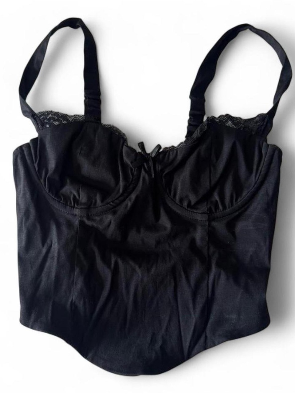 Garage Black Corset Top